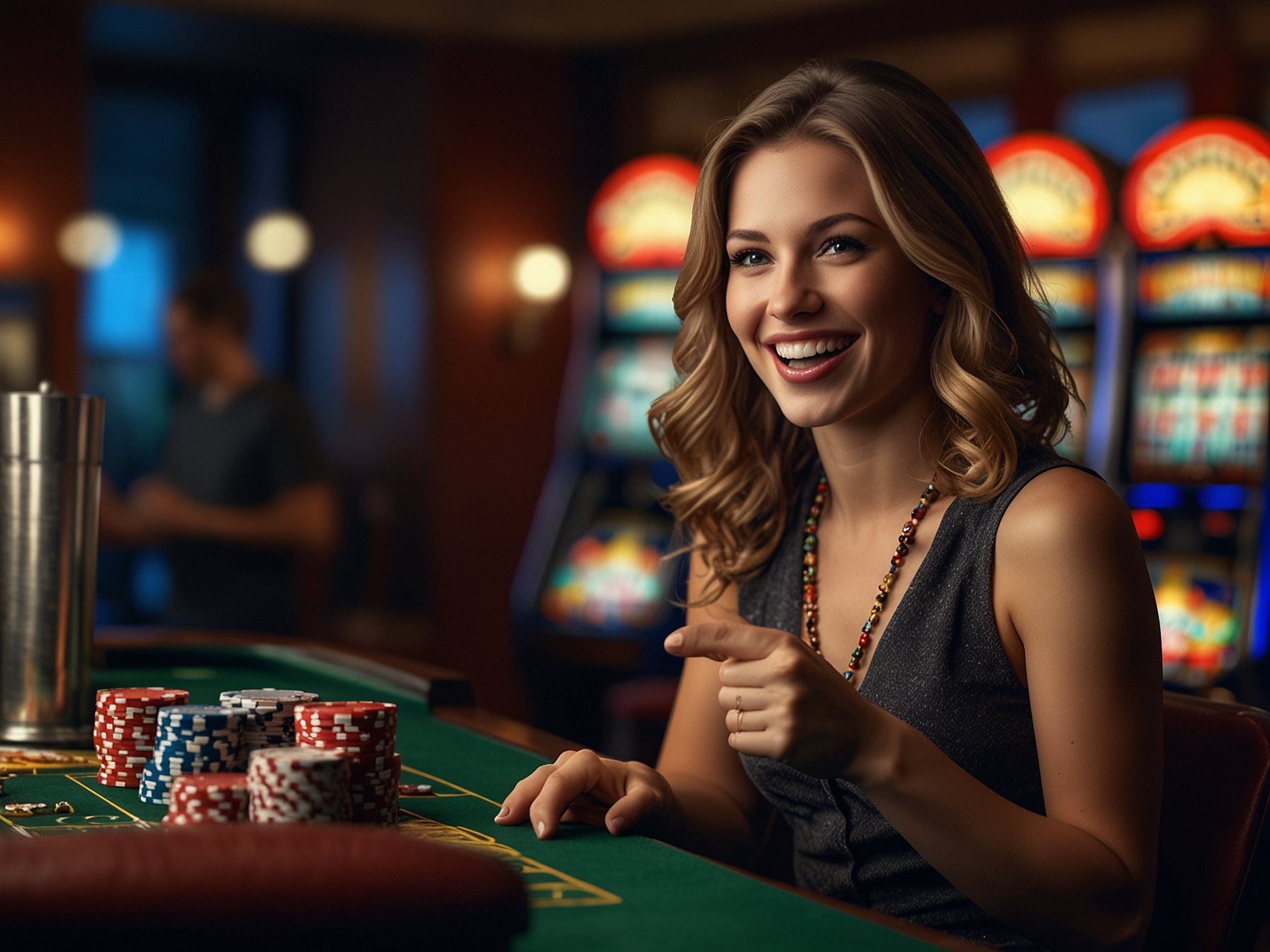 Casino bonus celebration with coins